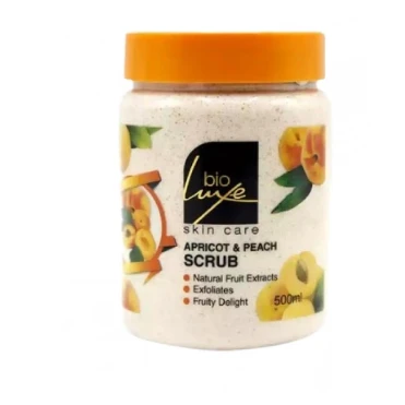 Bio Luxe Skin Care Exfoliating Scrub with Apricot & Peach Extracts