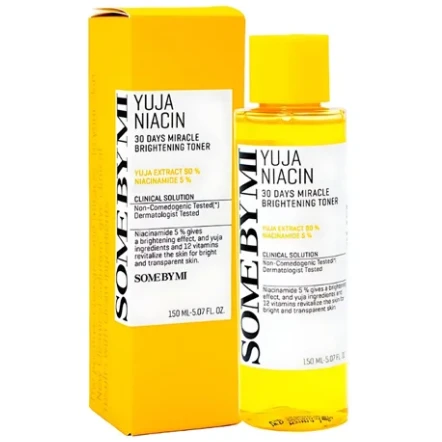Some By Mi Brightening & Revitalizing Facial Toner with Yuja Extract & Niacinamide - non comedogenic