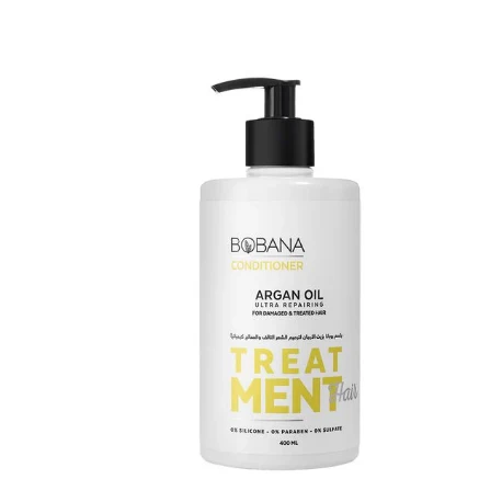 Bobana Treatment Ultra Repairing Hair Conditioner with Argan Oil for Damaged & Treated Hair - silicone free, parabens free, sulfate free