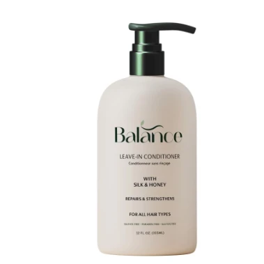 Balance Repairing & Strengthening Leave-In Conditioner with Silk & Honey for All Hair Types - sulfate free, parabens free, gluten free