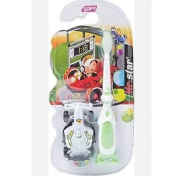 Mr. Star Princess Soft Orange Kids Toothbrush with Free Toy