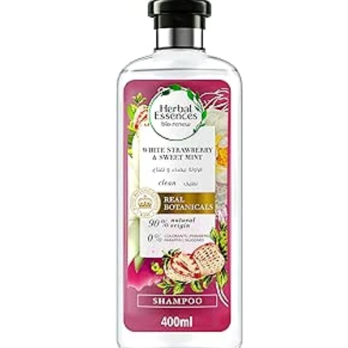 Herbal Essences Bio Renew White Strawberry & Sweet Mint Shampoo - paraffin free, parabens free, colorants free