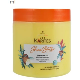 Les Karites Deep Moisturizing Hair Mask with Shea Butter - silicone free, parabens free 475 ml